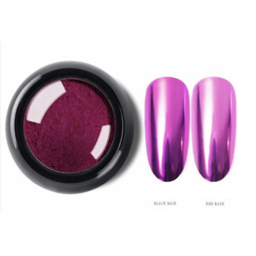 Nail Art Mirror Chrome Fuchsia-11 Nail Art Mirror Chrome Fuchsia-11