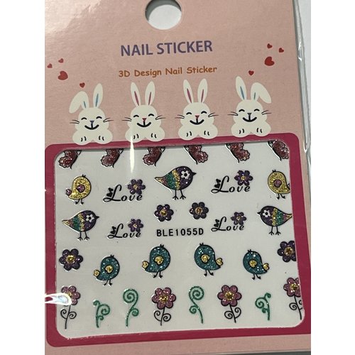 Nail Art 3D Easter stickers 1055D