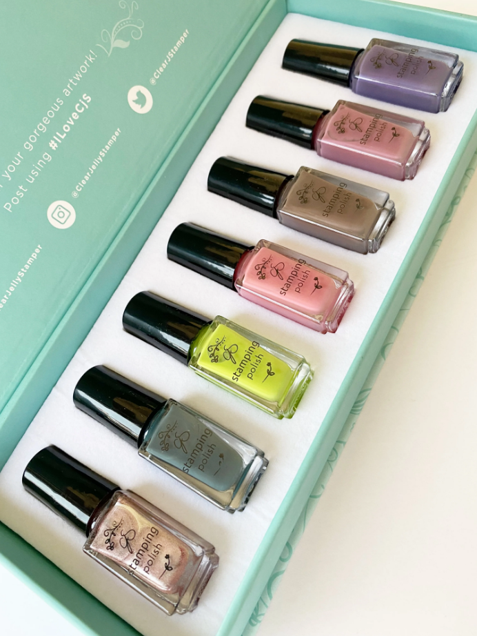 Clear Jelly Stamper Canada Polish Kit (7 Colors) Flora Atlantic Nail