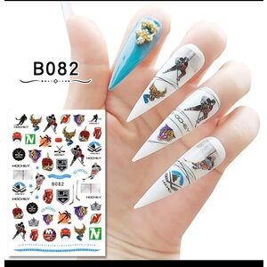 Nail Art NHL Hockey Stickers B082