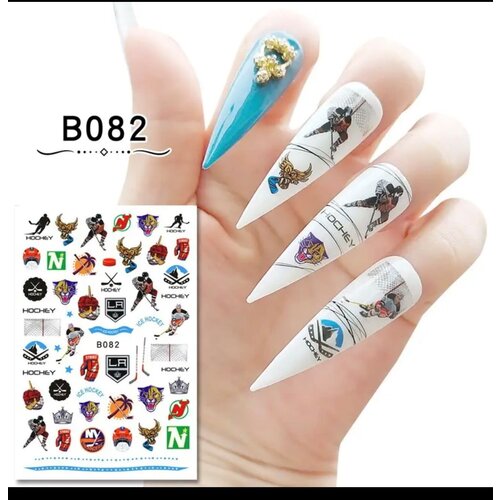 Nail Art NHL Hockey Stickers B082 Nail Art NHL Hockey Stickers B082