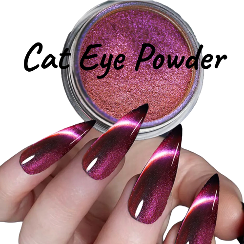 Nail Art 9D Cat Eye Pigment Powder (Pink-Red) Nail Art 9D Cat Eye Pigment Powder (Pink-Red)