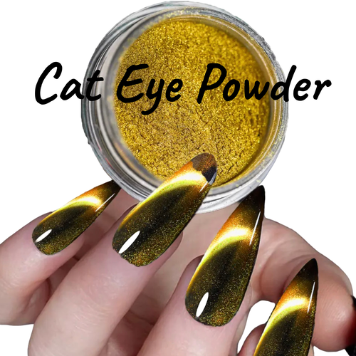 Nail Art 9D Cat Eye Pigment Powder (Gold-Orange) Nail Art 9D Cat Eye Pigment Powder (Gold-Orange)