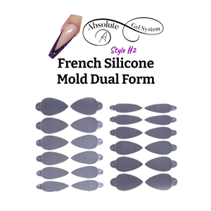 Absolute Gel System French (Style #2) Silicone Mold Dual Form