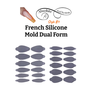Absolute Gel System French (Style #1) Silicone Mold Dual Form
