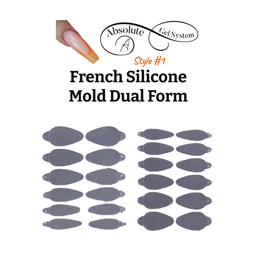 Absolute Gel System French (Style #1) Silicone Mold Dual Form