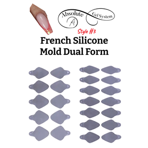 Absolute Gel System French (Style #3) Silicone Mold Dual Form
