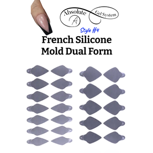 Absolute Gel System French (Style #4) Silicone Mold Dual Form