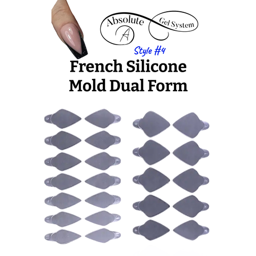 Absolute Gel System French (Style #4) Silicone Mold Dual Form