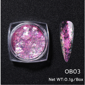 wholesale Iridescent Pink Flakes OB03