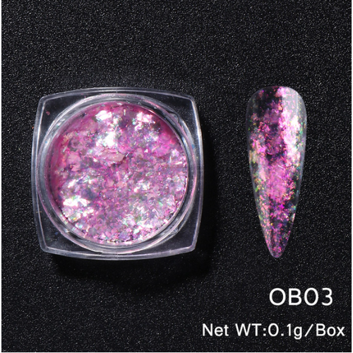 wholesale Iridescent Pink Flakes OB03