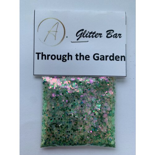 Nail Art Packaged Glitter Through the Garden