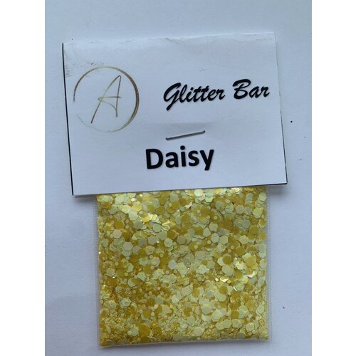 Nail Art Packaged Glitter Daisy