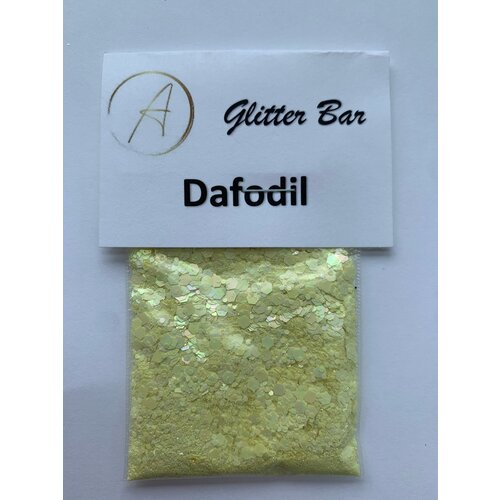 Nail Art Packaged Glitter Dafodil