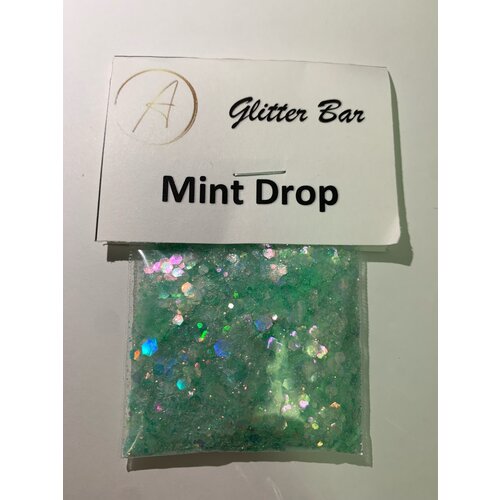 Nail Art Packaged Glitter Mint Drop Nail Art Packaged Glitter Mint Drop