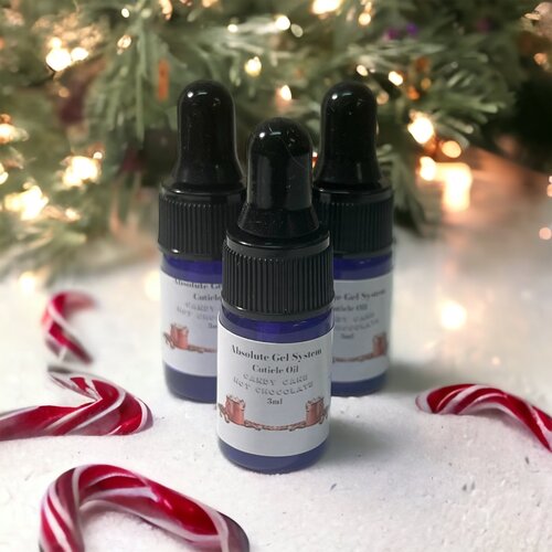 Absolute Gel System Candy Cane Hot Chocolate Cuticle Oil- 3 ml Bottle Absolute Gel System Candy Cane Hot Chocolate Cuticle Oil- 3 ml Bottle