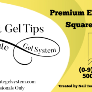 Absolute Gel System Square Premium Nail Tips Refill Size 1 (24pcs)