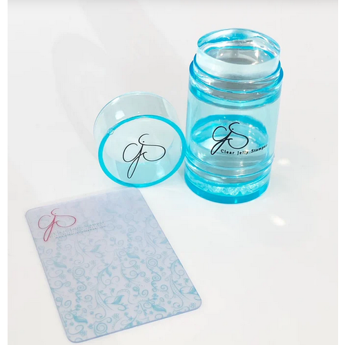 Clear Jelly Stamper Canada Lil Bling Stamper - Teal Clear Jelly Stamper Canada Lil Bling Stamper - Teal
