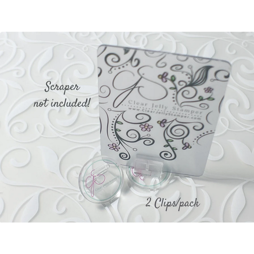 Clear Jelly Stamper Canada CJS Scraper Clip Holder (2 pk) Clear Jelly Stamper Canada CJS Scraper Clip Holder (2 pk)