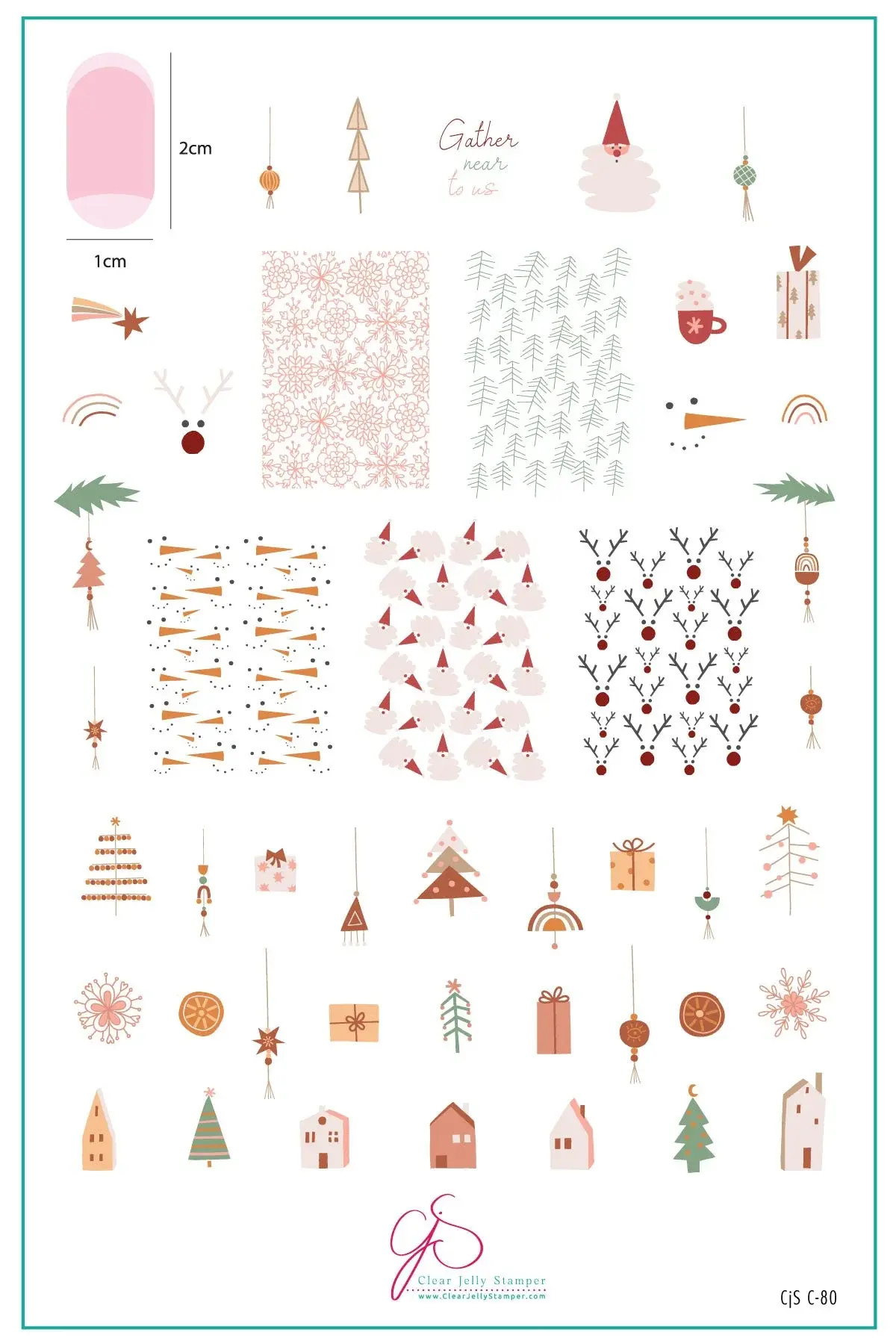 Clear Jelly Stamper Canada Steel Stamping Plate (14cm x 9cm) Gather