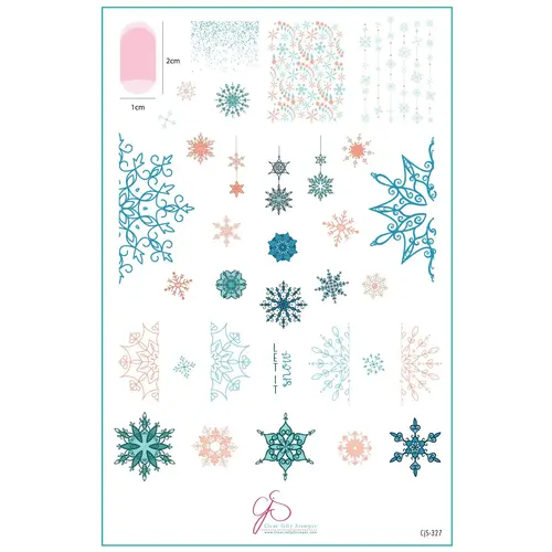 Clear Jelly Stamper Canada Steel Stamping Plate (14cm x 9cm) Frozen lace (CjS-327) Clear Jelly Stamper Canada Steel Stamping Plate (14cm x 9cm) Frozen lace (CjS-327)