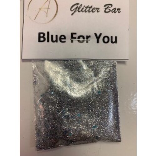 Nail Art Packaged Glitter Blue for You