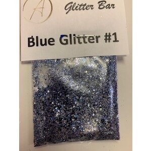 Nail Art Packaged Glitter Blue #1