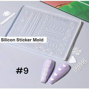 Golden Devon Silicone Sticker Mold (#9)