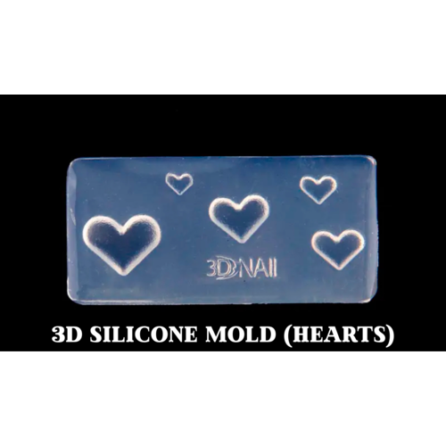 Golden Devon 3D Silicone Sticker Mold (Hearts)