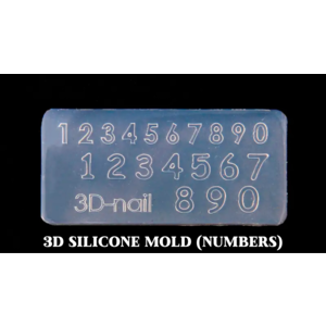 Golden Devon 3D Silicone Sticker Mold (Numbers)