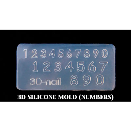 Golden Devon 3D Silicone Sticker Mold (Numbers)