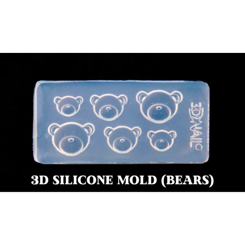 Golden Devon 3D Silicone Sticker Mold (Bears)