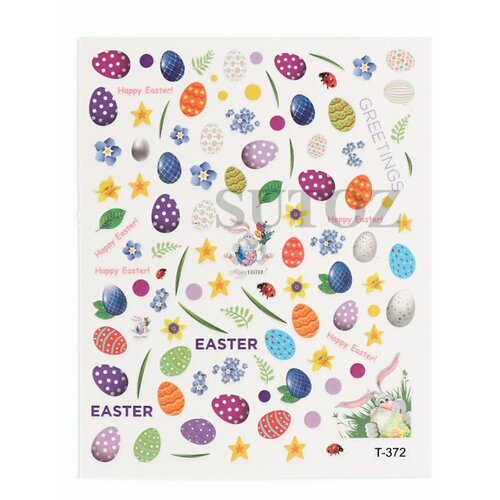 Atlantic Nail Supply Easter Stickers T-372