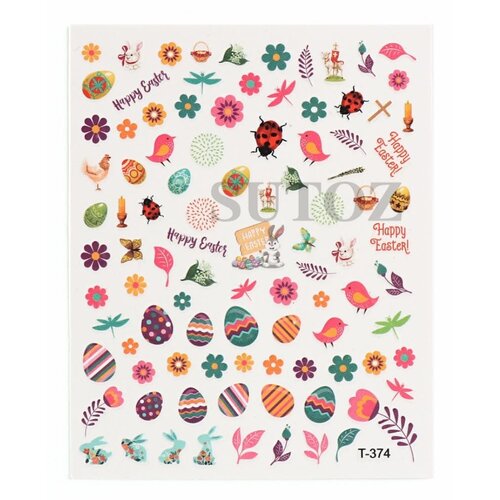 Atlantic Nail Supply Easter Stickers T-374