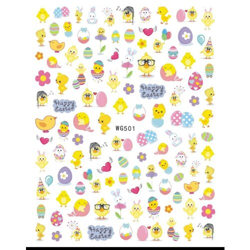 Atlantic Nail Supply Easter Stickers WG501