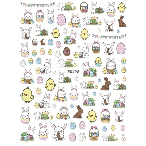 Atlantic Nail Supply Easter Stickers WG498