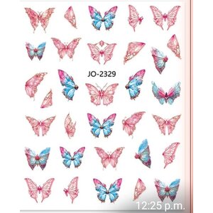Atlantic Nail Supply Butterfly Stickers JO-2329