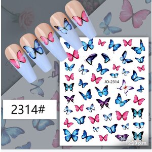 Atlantic Nail Supply Butterfly Stickers JO-2314