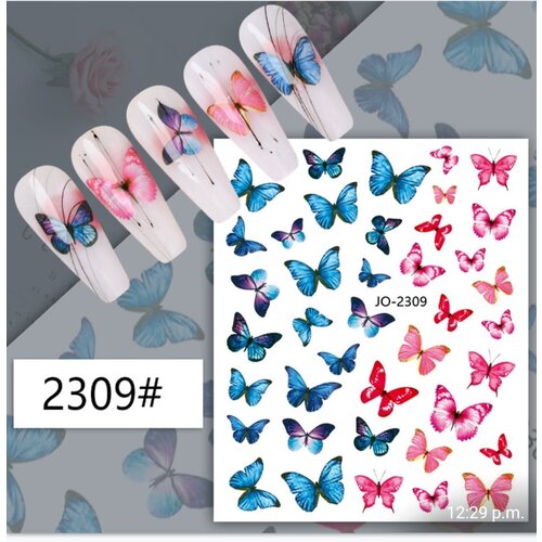 Atlantic Nail Supply Butterfly Stickers JO-2309
