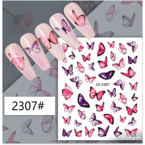 Atlantic Nail Supply Butterfly Stickers JO-2307