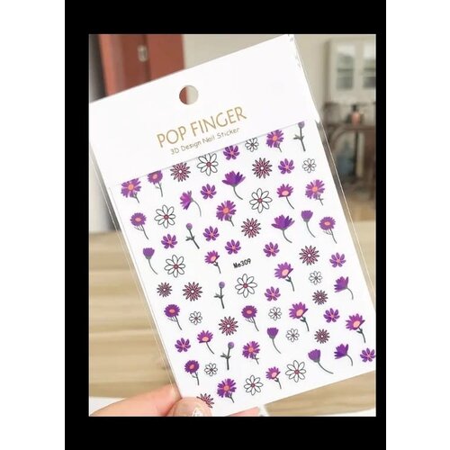 Atlantic Nail Supply Flower Stickers ME309