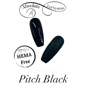 Absolute Gel System Absolute Pitch Black  HEMA Free15ml