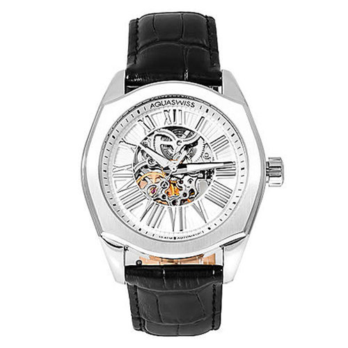 Aqua Swiss Men's 30GA001 Black/ Silver Legend Automatic Watch Aqua Swiss Men's 30GA001 Black/ Silver Legend Automatic Watch