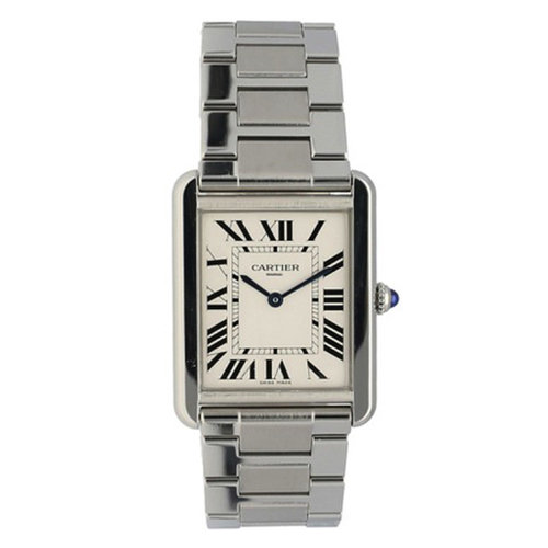 Cartier Men's Tank Solo Stainless Quartz Movement Cartier Men's Tank Solo Stainless Quartz Movement