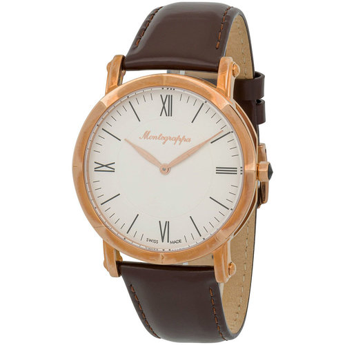 Montegrappa Rose Gold Slim NeroUno Men's Swiss Made Watch Montegrappa Rose Gold Slim NeroUno Men's Swiss Made Watch