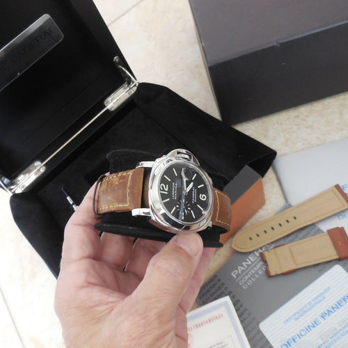 Panerai PAM 104 Luminor Marina Automatic SS 44mm Men's Watch Complete Set Panerai PAM 104 Luminor Marina Automatic SS 44mm Men's Watch Complete Set