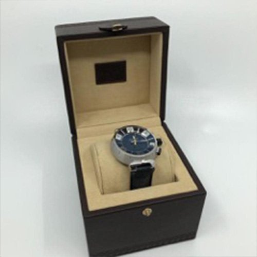 Louis Vuitton Elegant Tambour Blue Dial with Black Leather Band Louis Vuitton Elegant Tambour Blue Dial with Black Leather Band