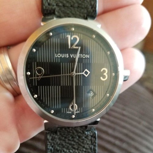 Louis Vuitton Slim Tambour Damier Louis Vuitton Slim Tambour Damier