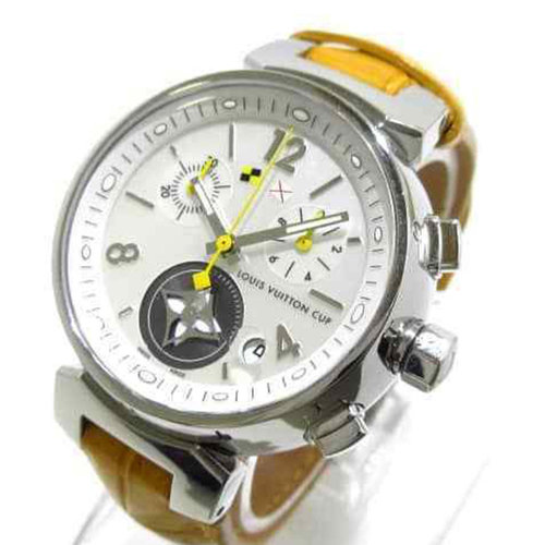 Louis Vuitton Tambour Chronograph Lovely Cup Q132C Women's Wrist Watch Louis Vuitton Tambour Chronograph Lovely Cup Q132C Women's Wrist Watch