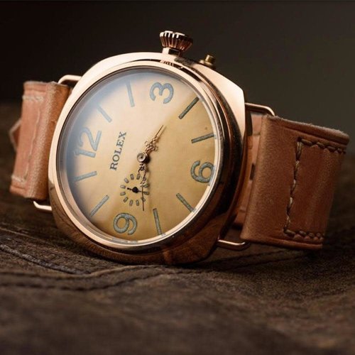 Rolex Gold Finish Square Dial Blue Numbers Rolex Gold Finish Square Dial Blue Numbers